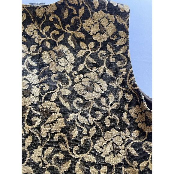 Vintage A Liz Claiborne Collection Petite Tapestry Vest Women's Petite Sz 8 - Picture 7 of 12